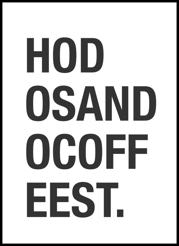 HODOSANDO COFFEEST.