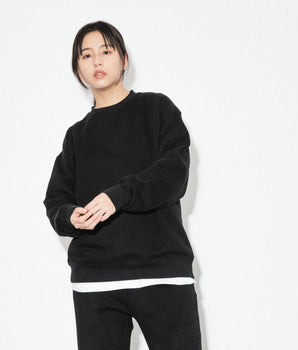 Classic Logo / Heavy Crewneck Sweatshirt Black